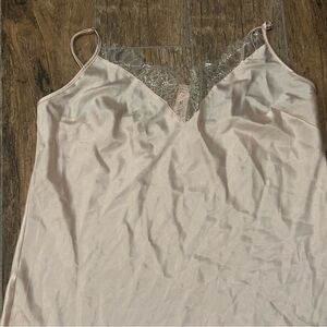 NWT Victoria's Secret Soft Peach Chemise with Lace Detail